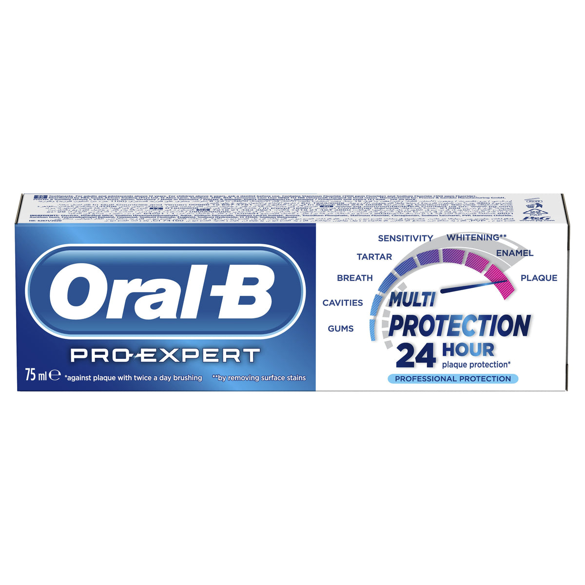 Oral-B Pack Dentifrice Pro-Expert Professional Protection 75ml = Brosse À Dents Extra Soft Offerte