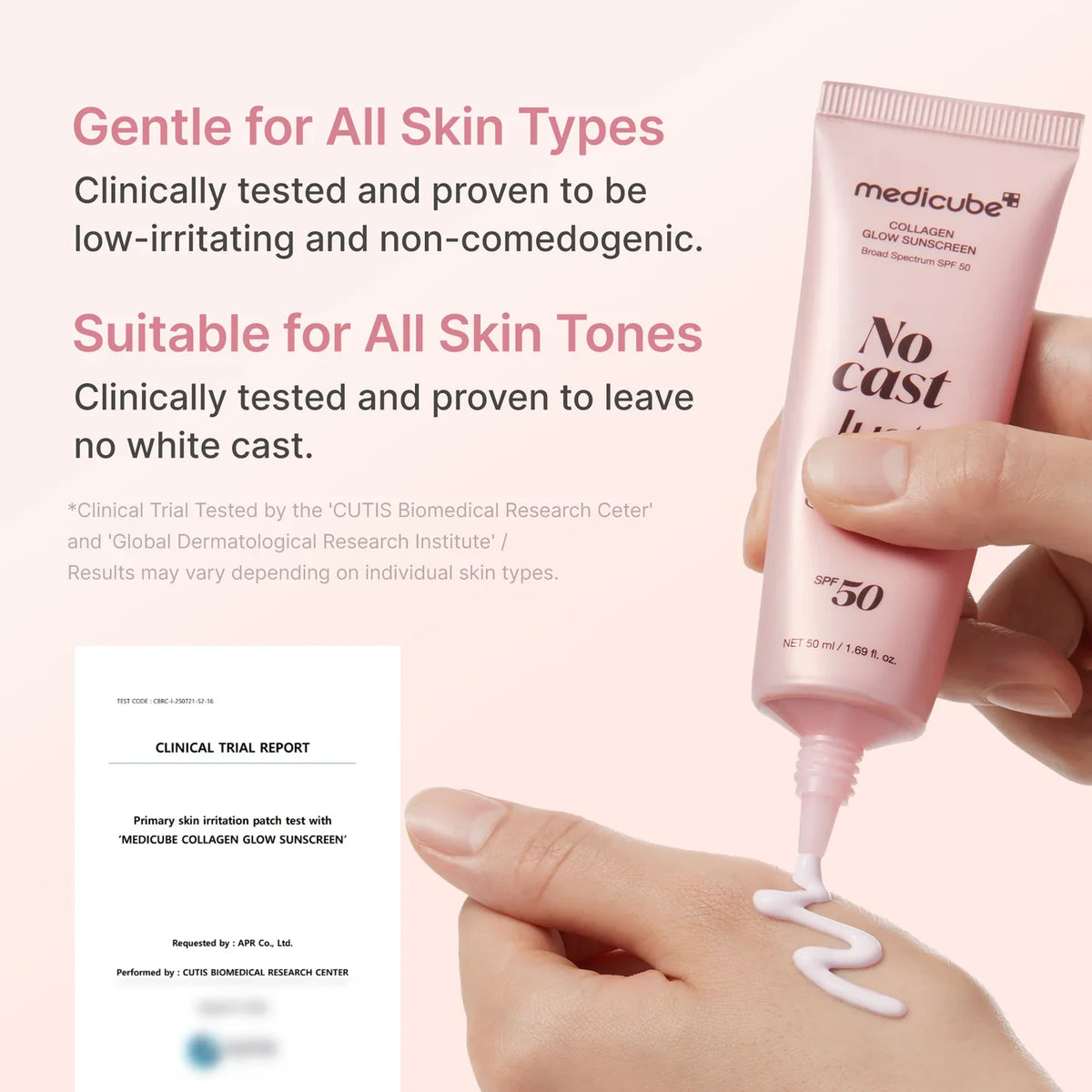 Medicube No Cast Just Glow Collagen Sunscreen SPF50 – 50 ml