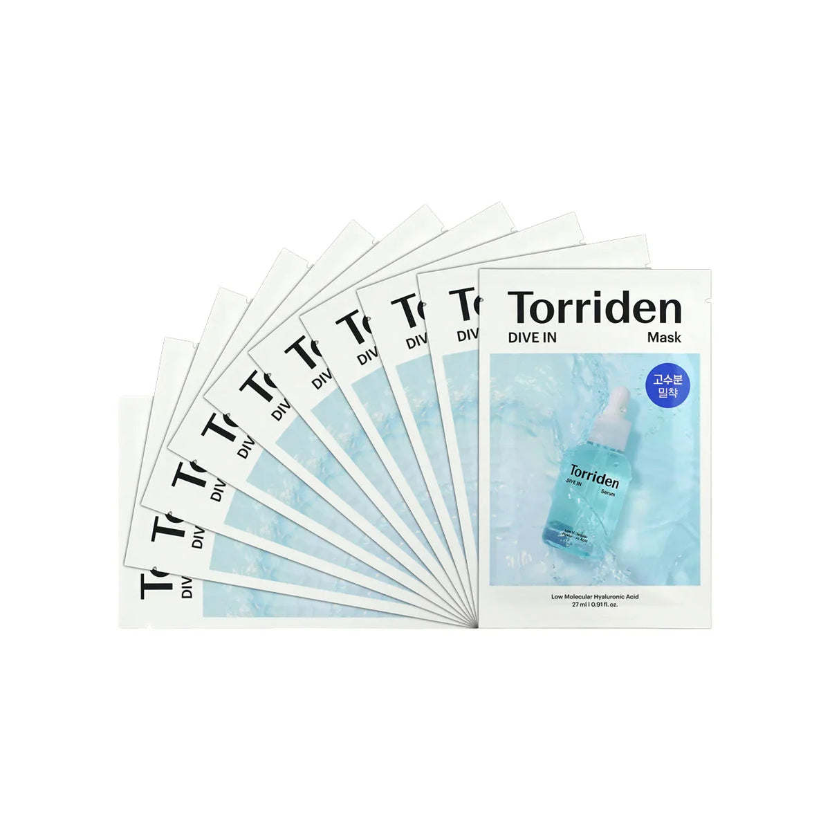 TORRIDEN DIVE IN LOW MOLECULAR HYALURONIC ACID MASK PACK DE 10