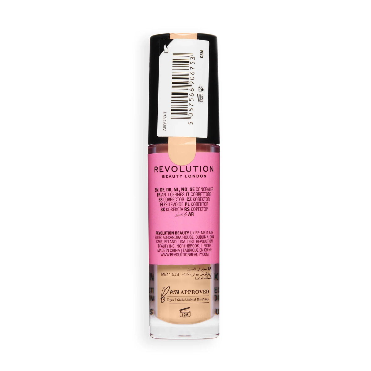 Revolution Conceal and Define Full Coverage Concealer C6N