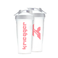Shaker Krïegger 600 ml Blanc & Rose – Shaker Sport Pratique & Étanche