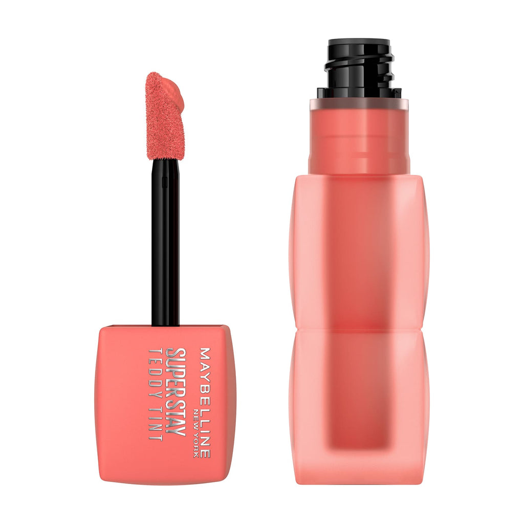 MAYBELLINE NEW YORK SUPERSTAY TEDDY TINT BLUSH À LÈVRES LIQUIDE FINI MAT FONDU BABY TEE 25