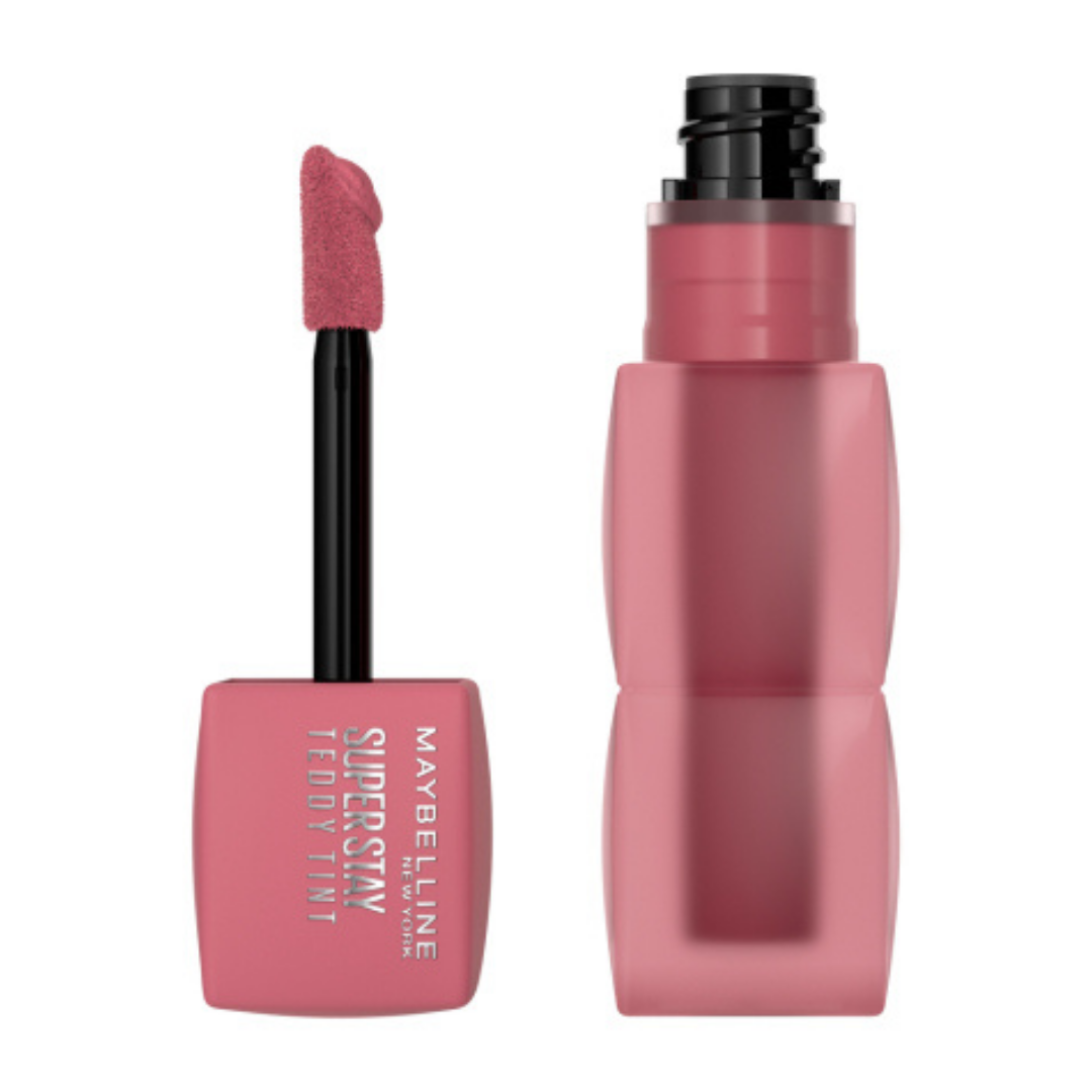 MAYBELLINE NEW YORK SUPERSTAY TEDDY TINT BLUSH À LÈVRES LIQUIDE FINI MAT FONDU kneehigh 55