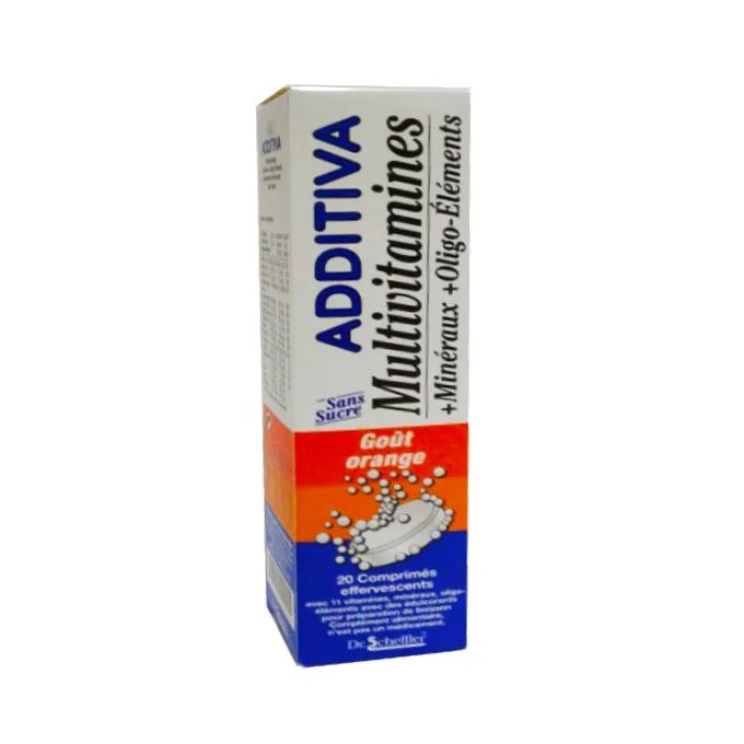 ADDITIVA MULTIVITAMINES GOUT ORANGE 20 COMPRIMES