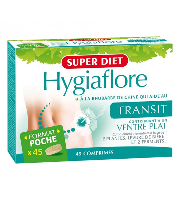 Super Diet Hygiaflore Transit Ventre Plat Pocket – 45 Comprimés