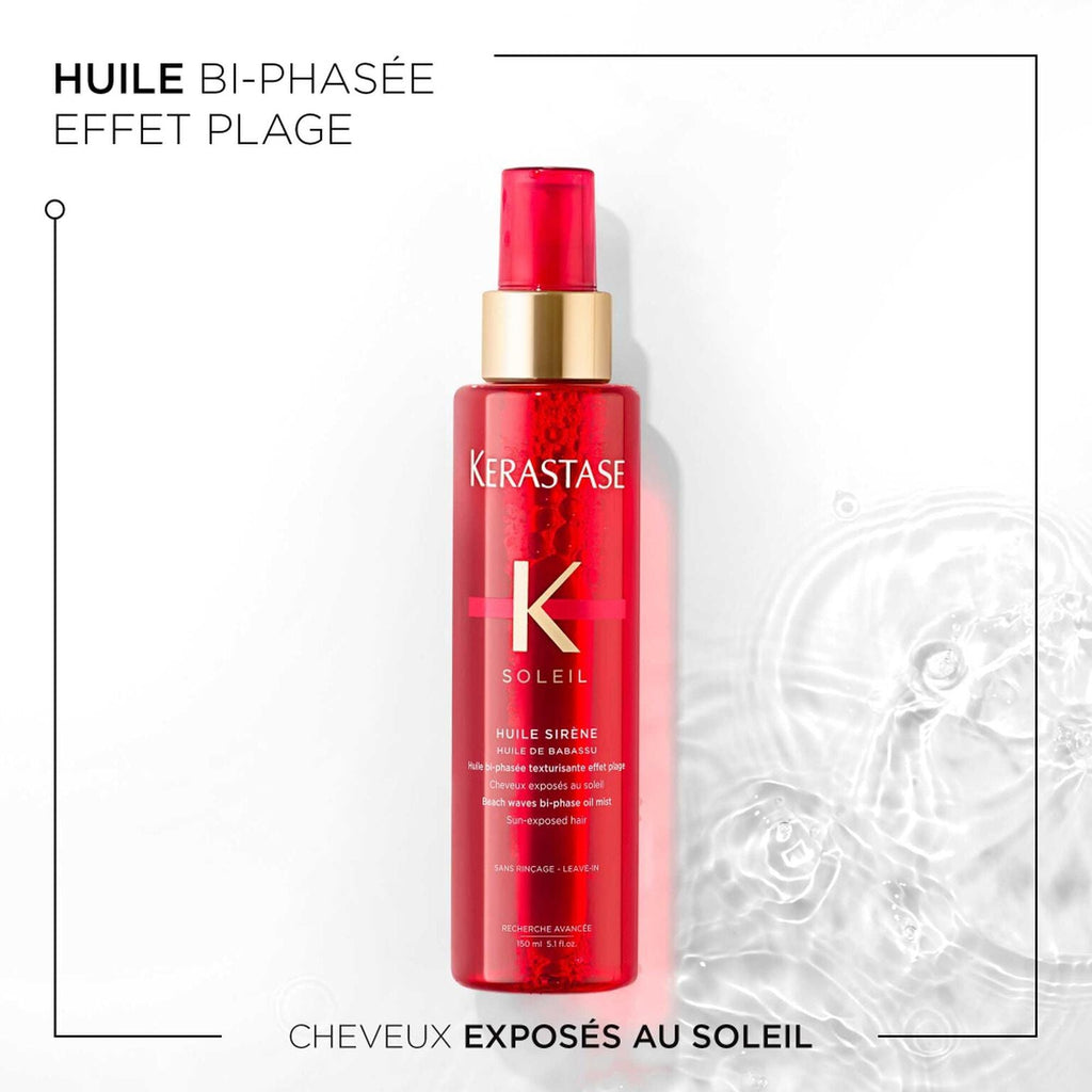 Kérastase Soleil Huile Sirène 150 ml – Huile Bi-Phasée Effet Plage Sans Rinçage