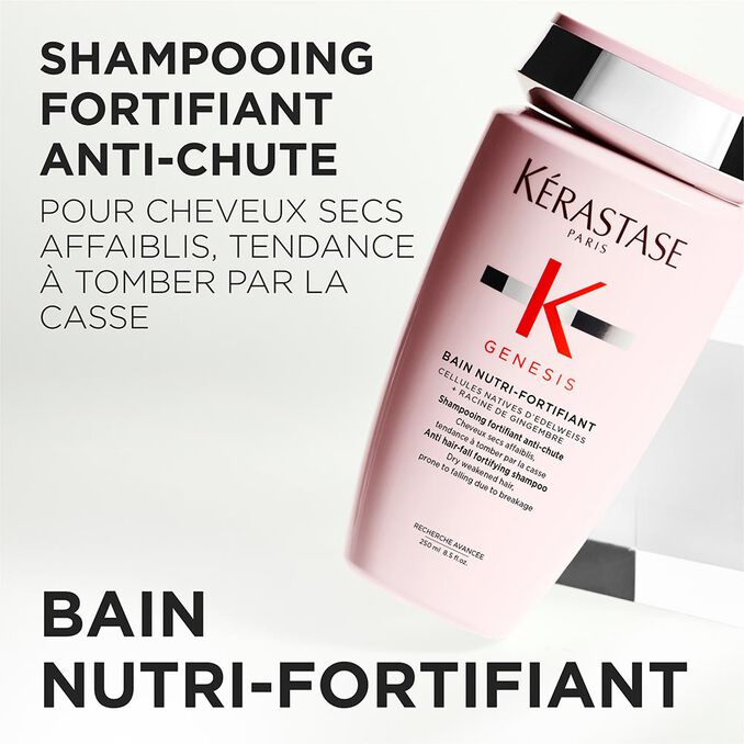 Kérastase Genesis Bain Nutri-Fortifiant 250ml – Shampooing Anti-Chute Cheveux Secs