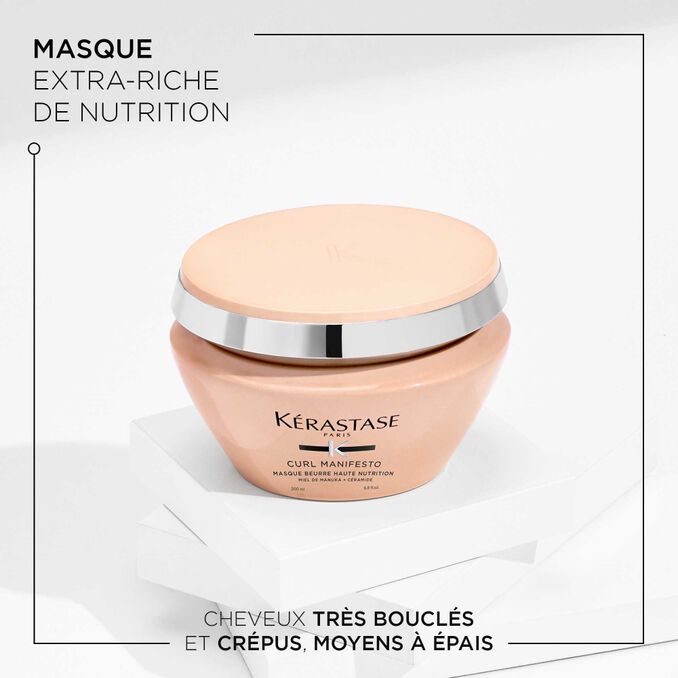 Kérastase Curl Manifesto Masque Beurre Haute Nutrition 200ml – Masque Nourrissant Cheveux Bouclés