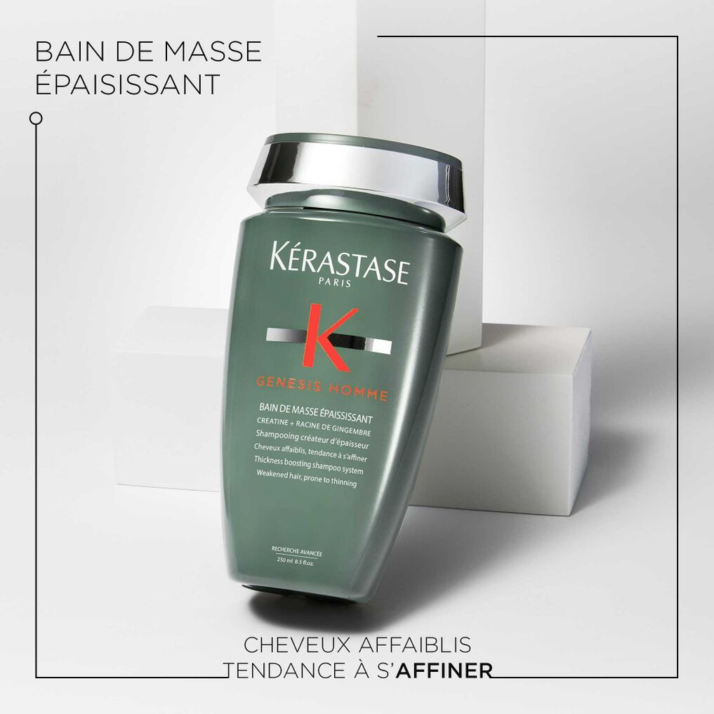 Kérastase Genesis Homme Bain de Masse Épaississant 250ml – Shampooing Épaississant Homme