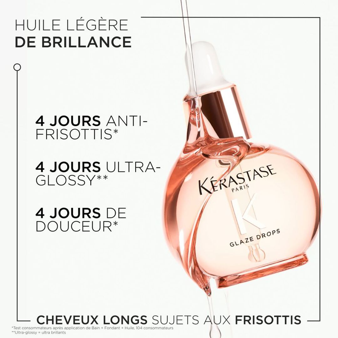 Kérastase Gloss Absolu Glaze Drops 45ml – Huile brillance & anti-frisottis