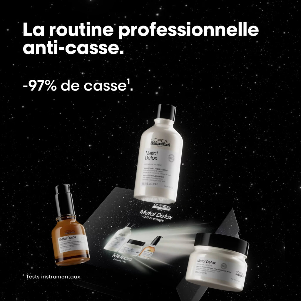 L'ORÉAL PROFESSIONNEL TRIO METAL DETOX SHAMPOOING 300 ML + MASQUE 250 ML + Huile