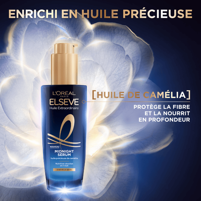L'ORÉAL PARIS PACK ELSEVE EXTRA MIDNIGHT SERUM 100ML = SHAMPOOING JOJOBA 400 ML