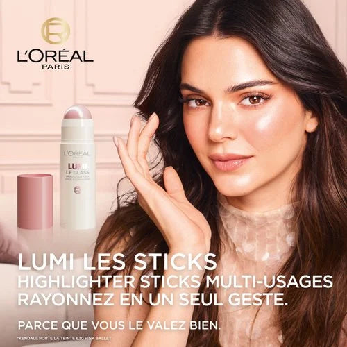 L'oréal paris lumi le glass highlighter stick 620 pink ballet