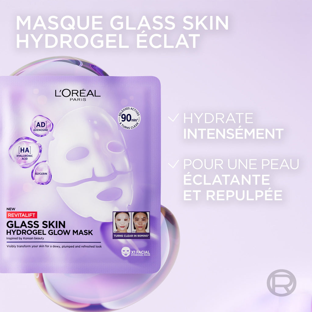 L'Oréal Paris Revitalift Filler Masque Glass Skin Hydrogel 1pcs