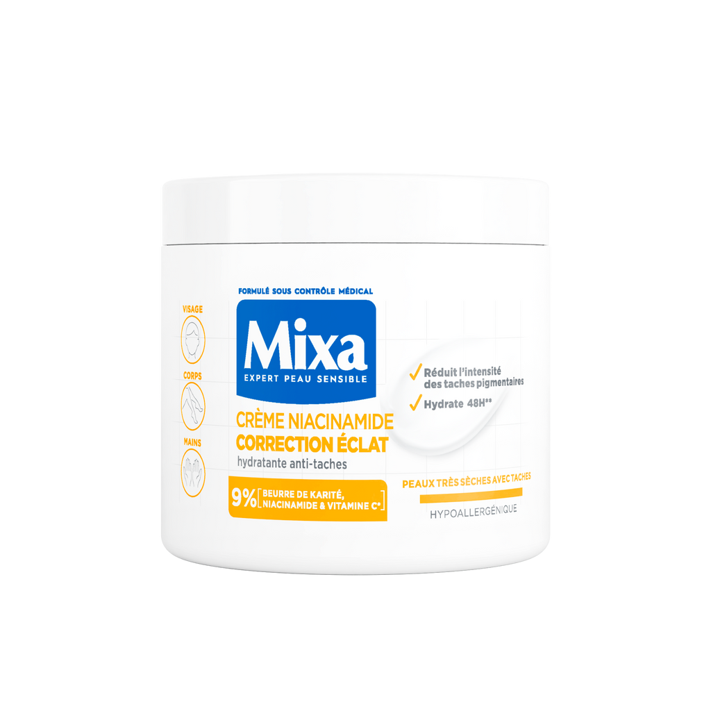 MIXA Niacinamide La Crème Correction Eclat - Visage, Corps, Mains 400ML