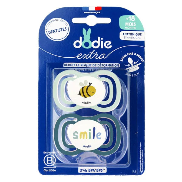DODIE SUCETTE +18 MOIS DUO EXTRA FINE BLEU F5