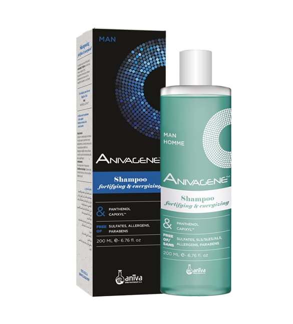 ANIVAGENE SHAMPOOING FORTIFIANT ET ENERGISANT HOMME SANS SULFATE 200 ML