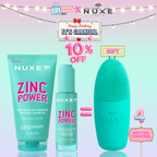 NUXE Zinc Power Gelée Nettoyante 150ml + Sérum Anti-Imperfections 30ml = Brosse Nettoyante Offerte