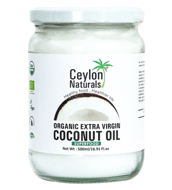 Ceylon Naturals – Huile de coco extra vierge Bio – 500 ml