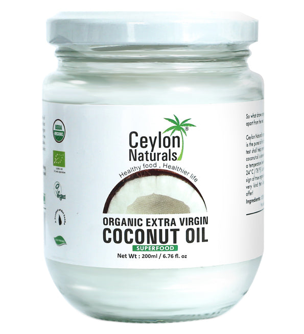 Ceylon Naturals – Huile de coco extra vierge Bio – 200 ml