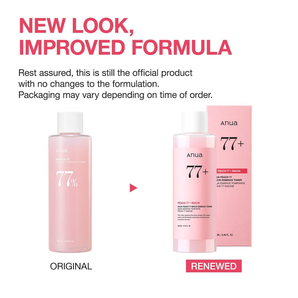 ANUA Peach 77 Niacin Essence Toner – Lotion Hydratante Éclat – 250 ml
