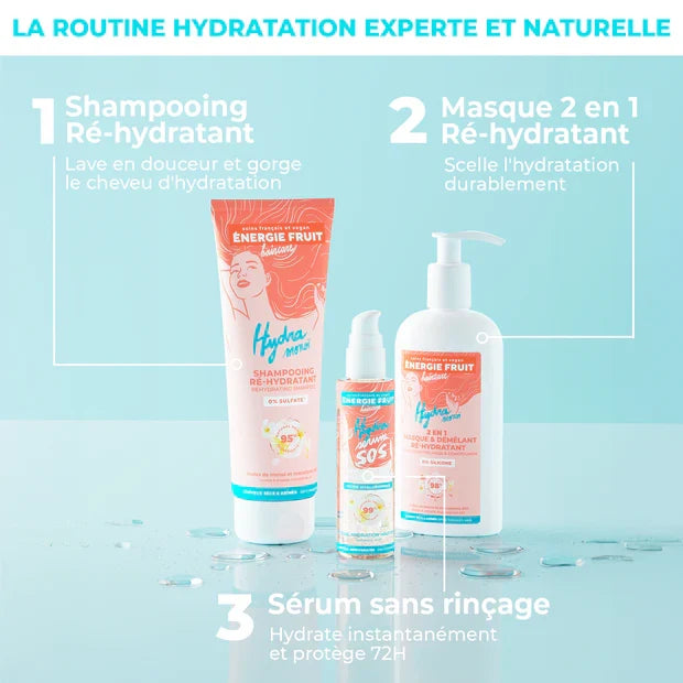 ENERGIEFRUIT MASQUE 2 EN 1 HYDRATANT MONOÏ ET HUILE DE MACADAMIA - SANS SILICONE  300ML