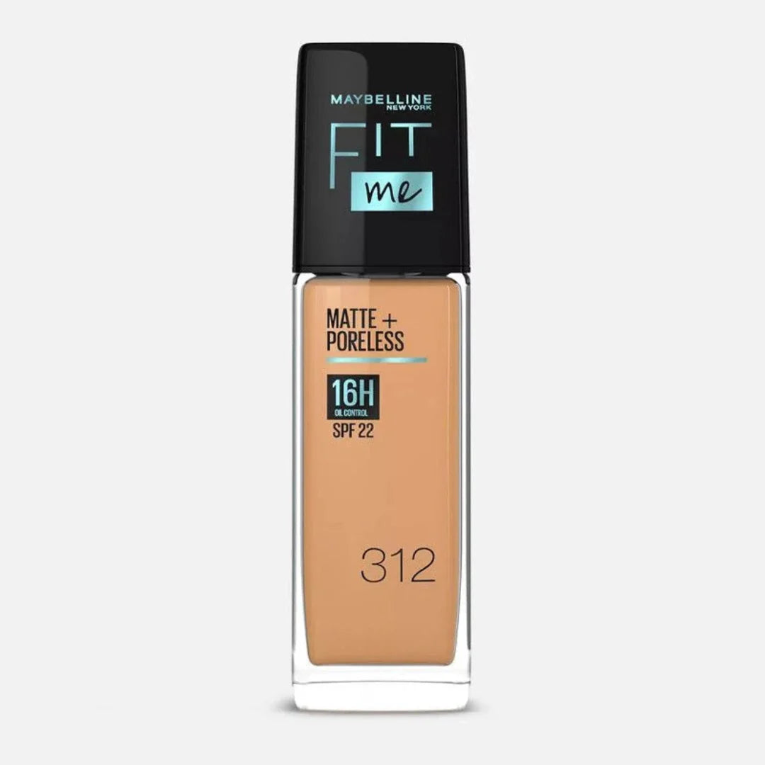 Maybelline Fit Me Matte + Poreless SPF22 – Fond de Teint 312 Golden