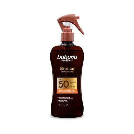 BABARIA BRONZE SUN PROTECTION OIL SPRAY 50 SPF 200 ML