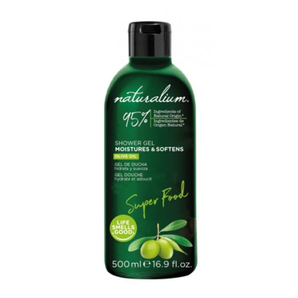 Naturalium SHOWER GEL OLIVE MOISTURES & SOFTENS 500ML