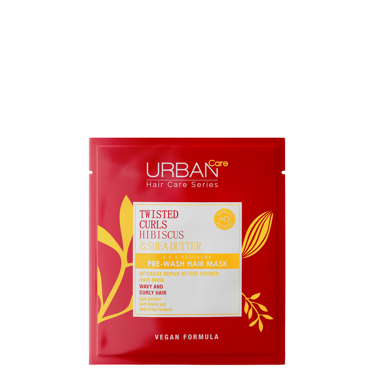 URBAN CARE Masque pré-cheveux Twisted Curls Hibisco & Beurre de Karité 50 ml