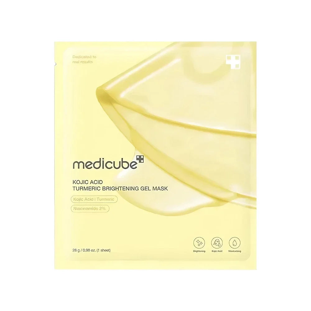 MEDICUBE KOJIC ACID TURMERIC BRIGHTENING GEL MASK 28G 1 UNITE