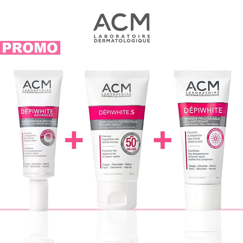 ACM PACK DEPIWHITE TRIO ULTIME ADVANCED CREME + MASQUE+ ECRAN S SOLAIRE