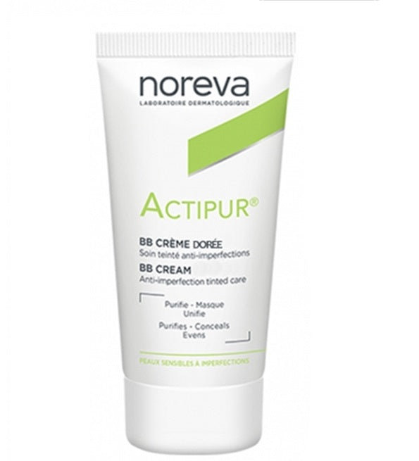 NOREVA ACTIPUR BB CRÈME ANTI IMPERFECTIONS TEINTÉE DORÉE 30ML = GEL DERMO NETTOYANT OFFERT