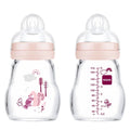 Mam Baby Biberon en verre  ROSE +0m 170ml