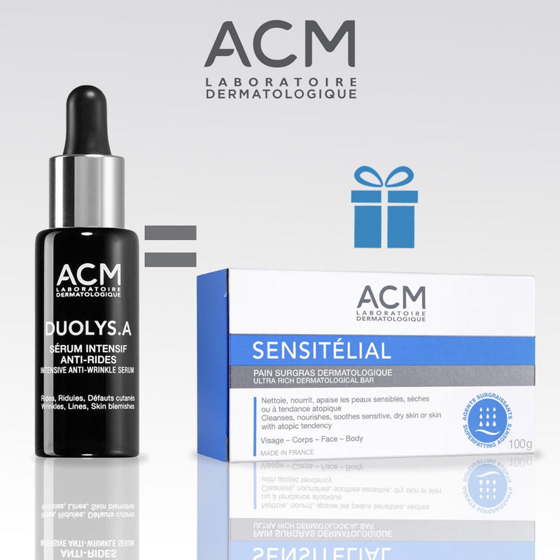 ACM DUOLYS A SERUM INTENSIF ANTI RIDES 30ML = SENSITELIAL PAIN SURGRAS 100 G OFFERT