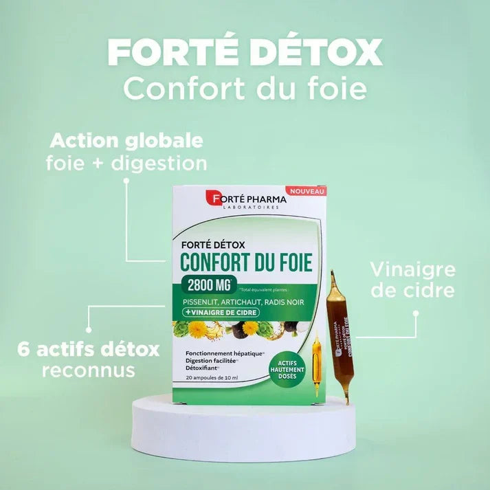 Forté Pharma Forté Détox Confort du Foie 2800mg 20 Ampoules