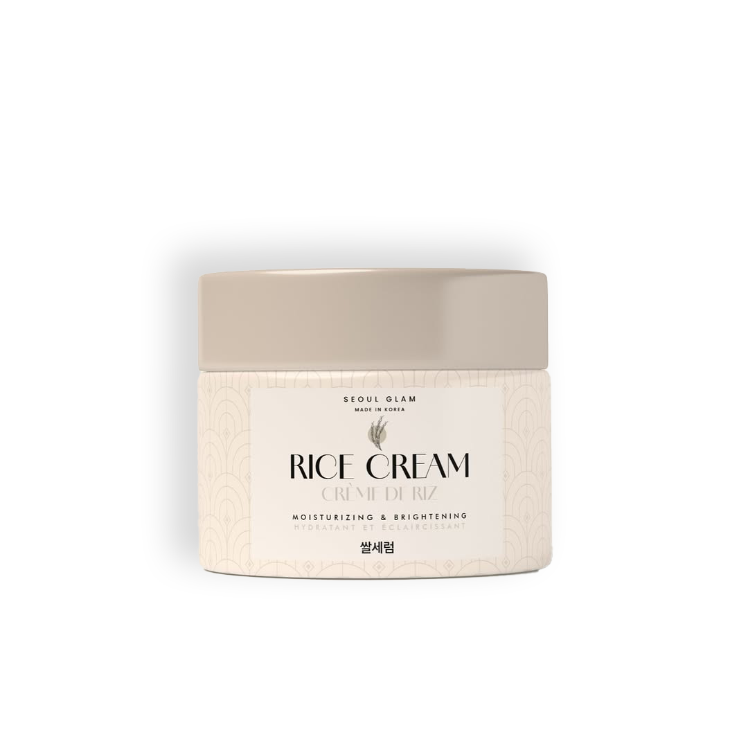 Seoul Glam Crème Hydratante au Riz 50ml – Soin Nourrissant & Éclat Naturel pour Tous Types de Peau