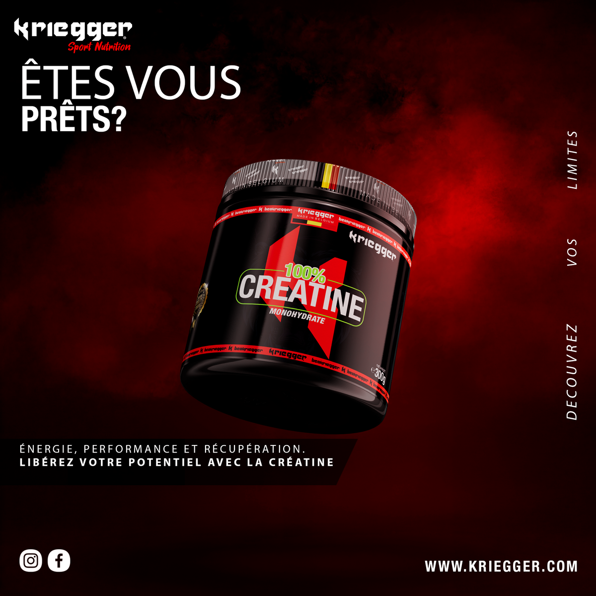 Kriegger CREATINE monohydrate 300G