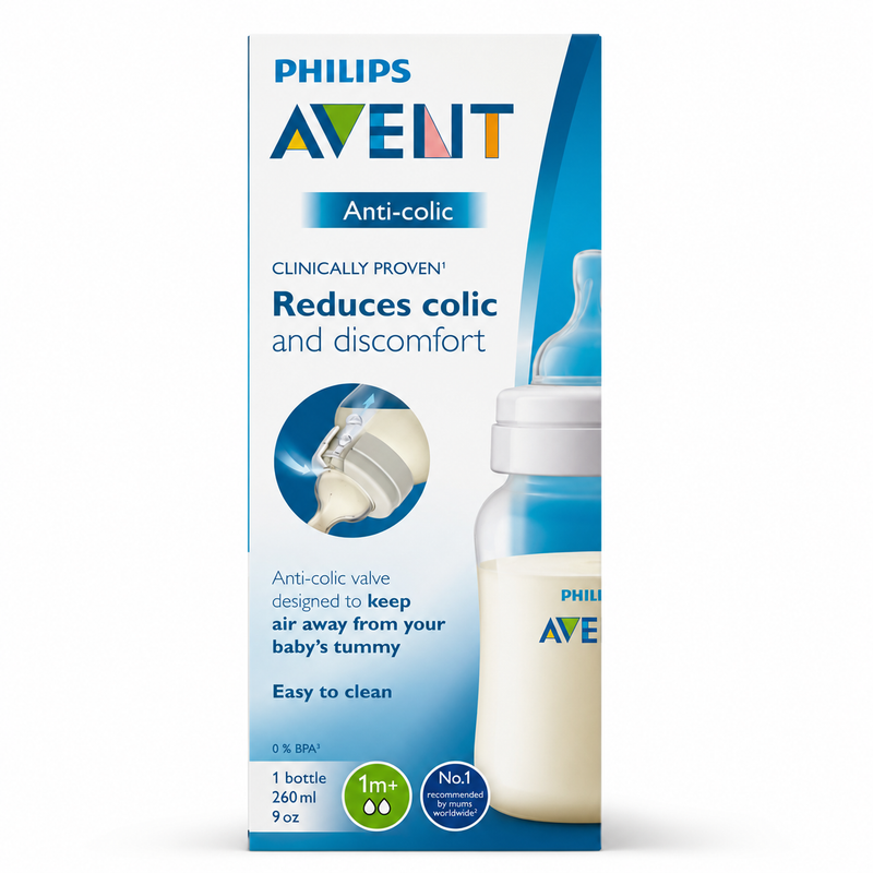 Avent  Biberon Anti-Colic 260 ml  1 mois SCF813/61