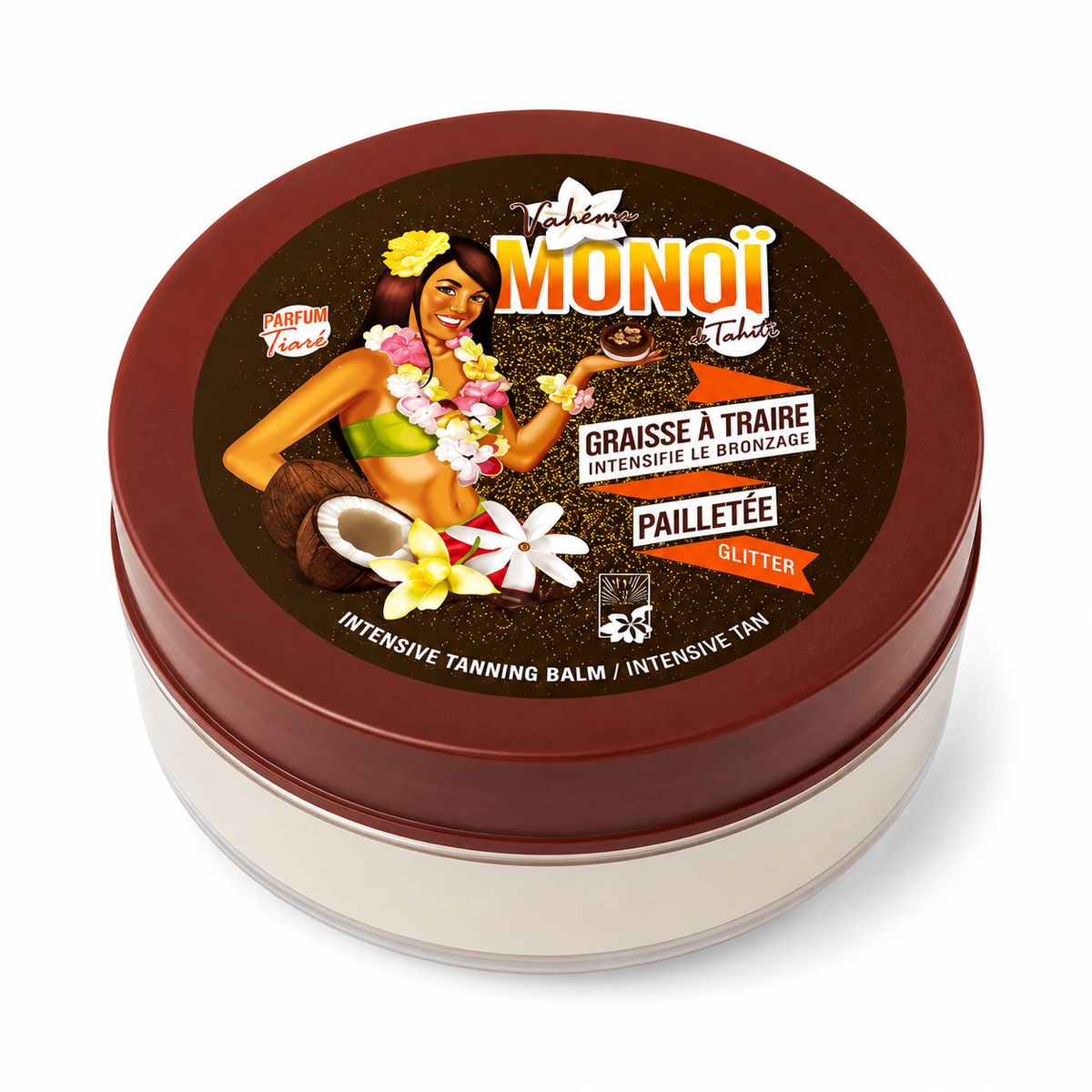 VAHEMA MONOI DE TAHITI GRAISSE A TRAIRE PAILLETEE 125 ml