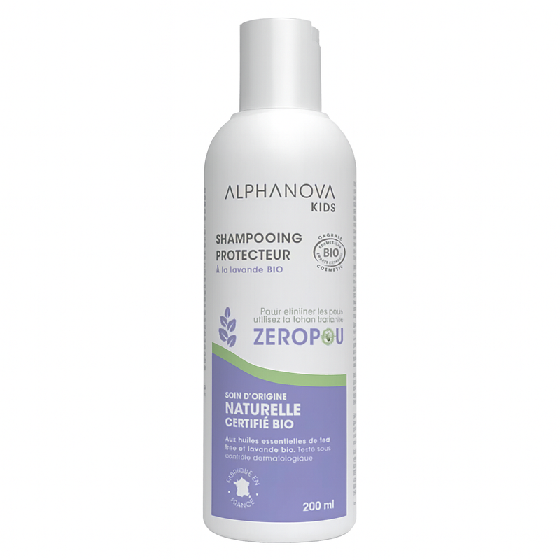 ALPHANOVA Kids Shampoing Protecteur Anti-Poux à la Lavande 200ml – Soin Enfant Naturel
