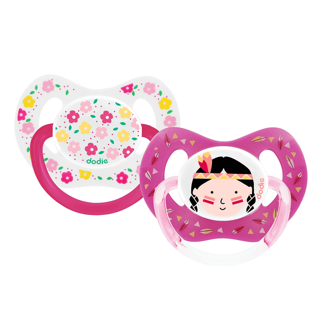 DODIE SUCETTE P51 +18 MOIS DUO FILLE FLEURS / INDIENNE