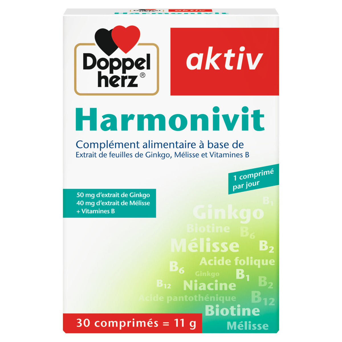 Doppel herz Aktiv harmonivit anti-stress 30 comprimés