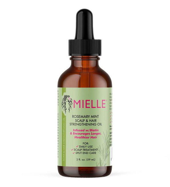 MIELLE HUILE FORTIFIANTE ROMARIN MENTHE CUIR CHEVELU ET CHEVEUX HUILE FORTIFIANTE 59ML