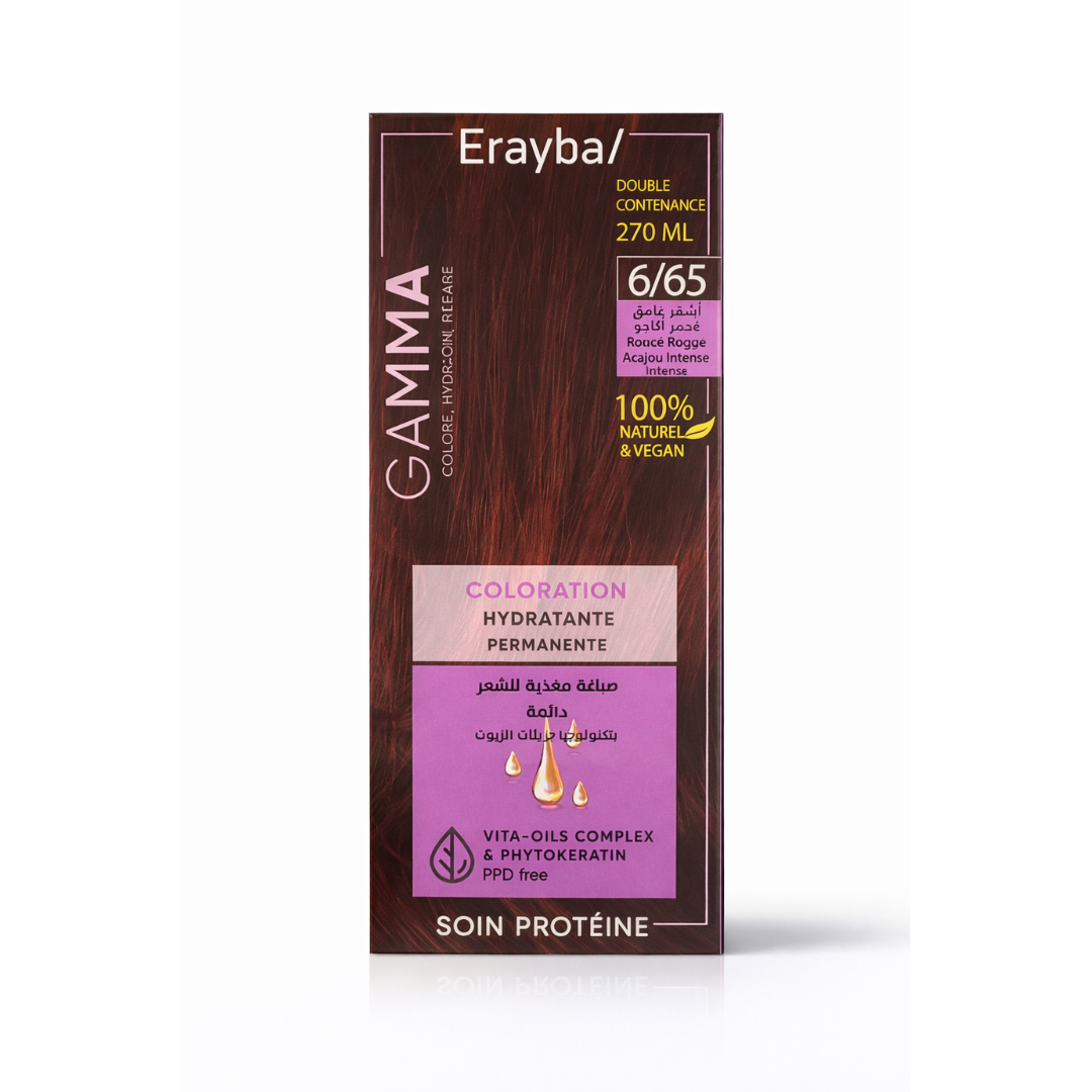 Erayba gamma Coloration  6/65 Blond Fonce Rouge Acajou