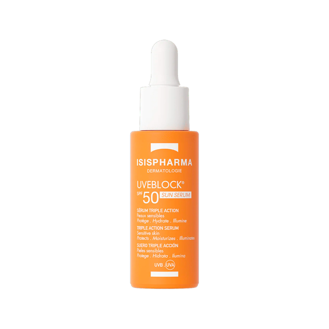 ISISPHARMA Uveblock Sun Serum Triple Action SPF50 28ml – Anti-Taches Anti-Âge
