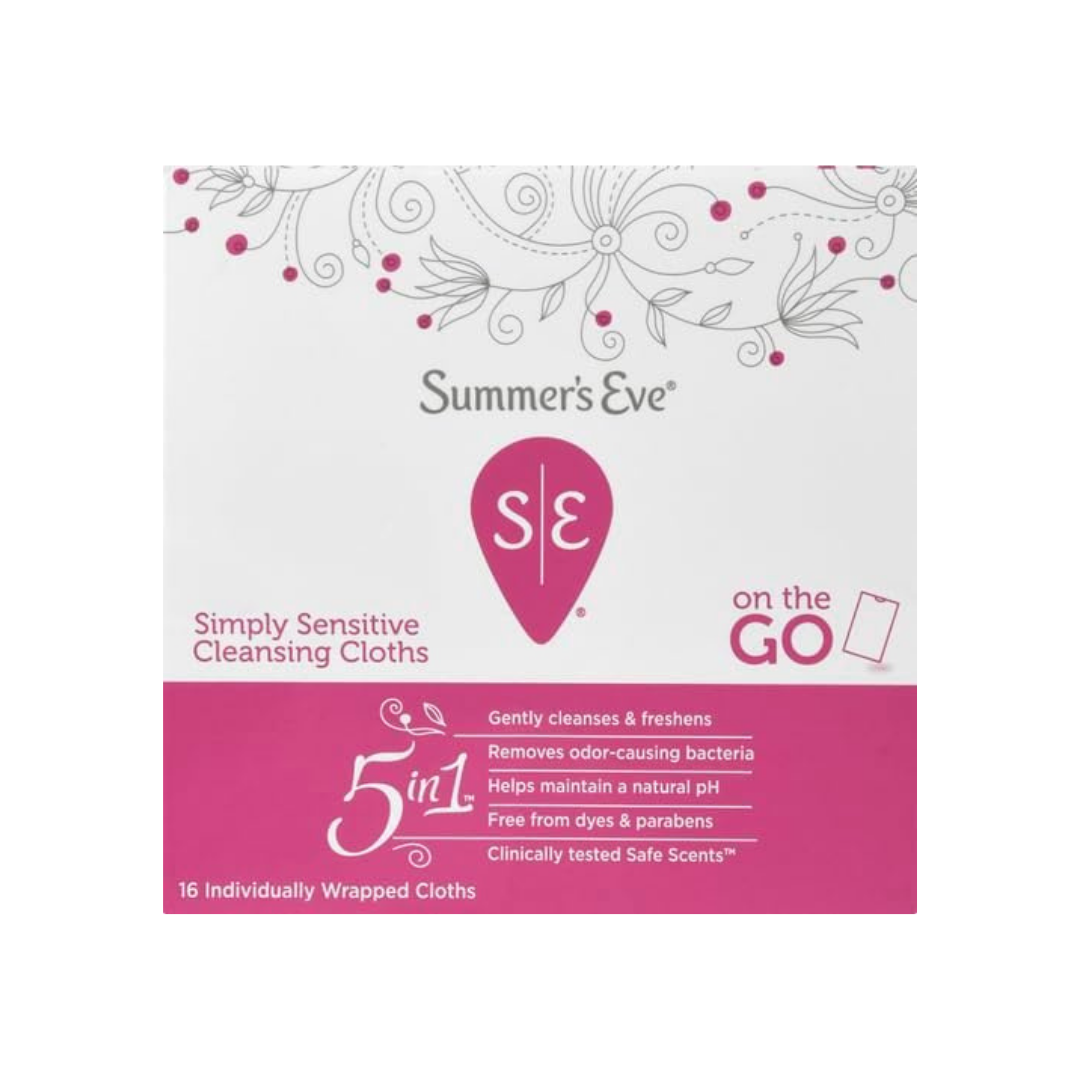 Summer's Eve Feminine Cleansing Cloths for Sensitive Skin 16