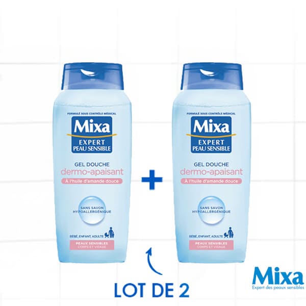 Mixa Pack Gel Douche Dermo-Apaisant 400ml *2