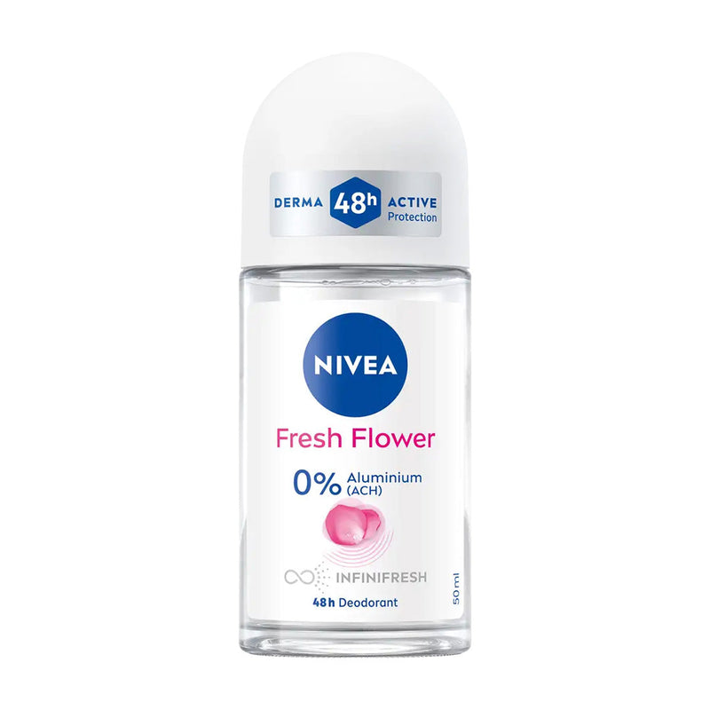 NIVEA DEODORANT FRESH FLOWER ROLL-ON I 0% ALUMINIUM 48H