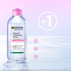 Garnier solution micellaire tout en 1 peaux sensibles 400ml